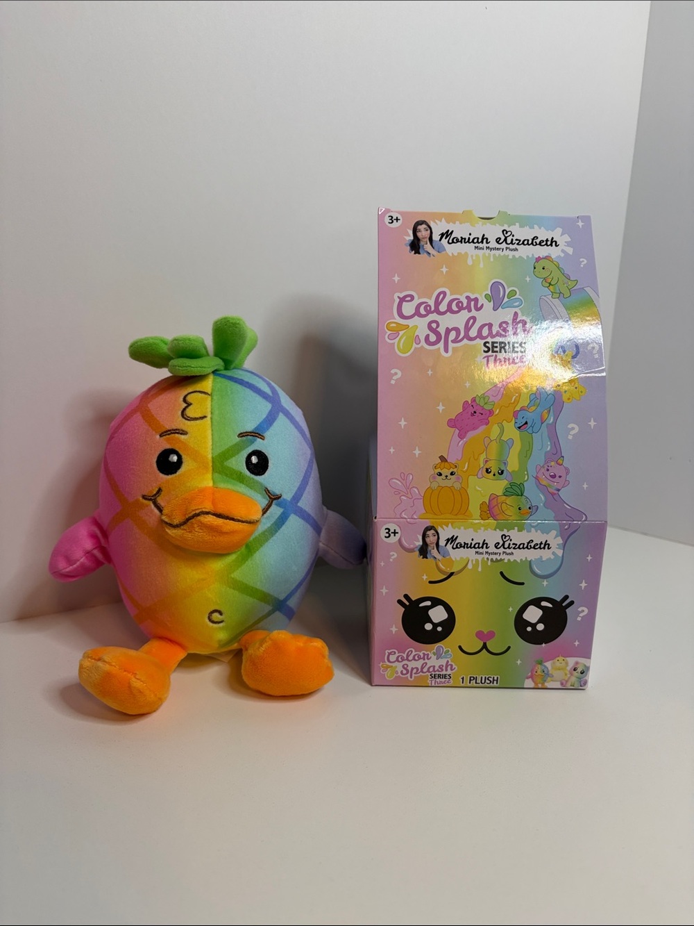 Moriah Elizabeth Color Splash Mini Mystery Plush - Pastel Rainbow Plush